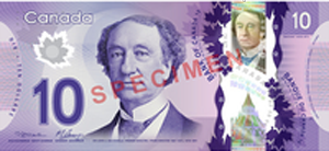 a canadian $10 bill