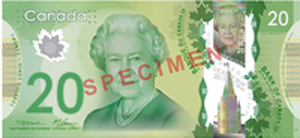 a canadian $20 bill